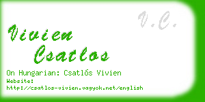 vivien csatlos business card