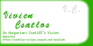 vivien csatlos business card